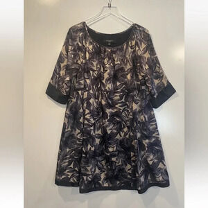 Nine West Silk Floral Print Dress Womens Size 8 (892)